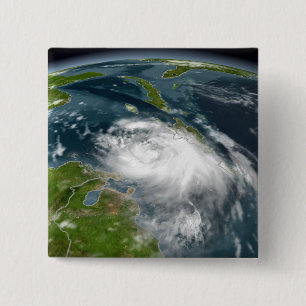 Bóton Quadrado 5.08cm Tempestade tropical Dennis