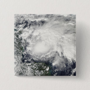 Bóton Quadrado 5.08cm Tempestade tropical Ida no Mar Caribe