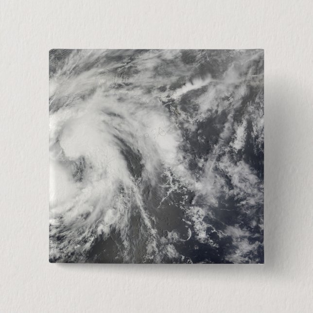 Bóton Quadrado 5.08cm Tempestade tropical Josephine (Frente)