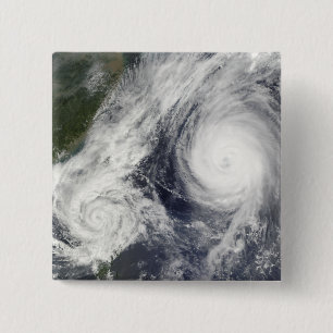Bóton Quadrado 5.08cm Tempestade tropical Parma e tufão super Melor