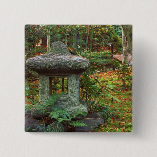 Bóton Quadrado 5.08cm Templo Giohji, Arashiyama, Kyoto, Japão