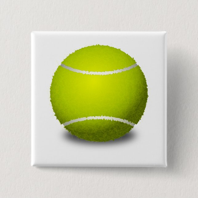 Bóton Quadrado 5.08cm Tênis Ball (Frente)