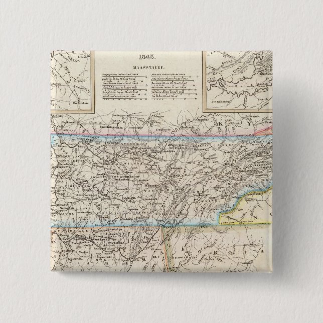 Bóton Quadrado 5.08cm Tennessee 6 (Frente)