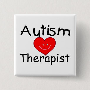 Bóton Quadrado 5.08cm Terapeuta Hrt do autismo)