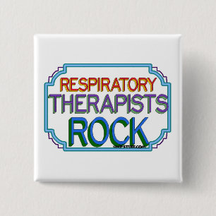 Bóton Quadrado 5.08cm Terapêutica Respiratória Rock