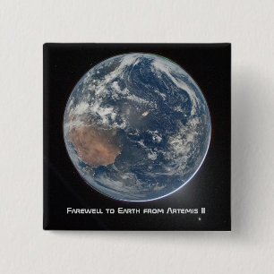 Bóton Quadrado 5.08cm Terra a partir de Artemis II