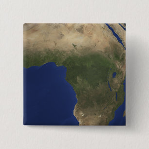 Bóton Quadrado 5.08cm Terra que mostra a cobertura do solo sobre África