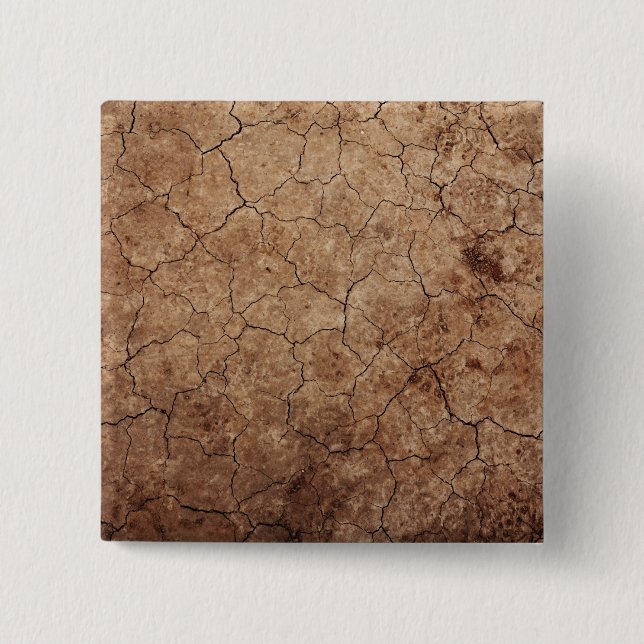 Bóton Quadrado 5.08cm Terra seca (Frente)