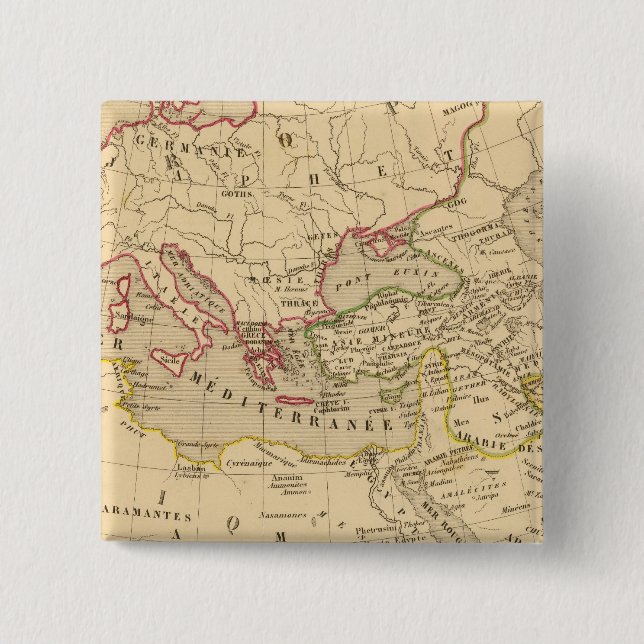 Bóton Quadrado 5.08cm Terre aux trois fils de Noe (Frente)