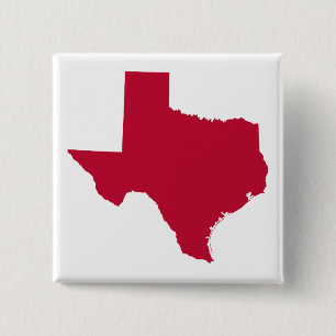 Bóton Quadrado 5.08cm Texas em Vermelho