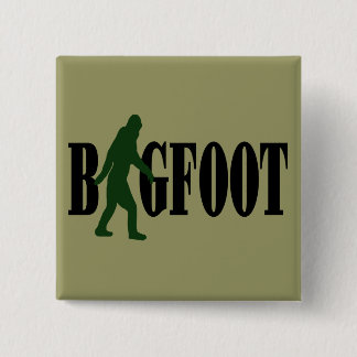 Bóton Quadrado 5.08cm Texto de pé-direito e gráfico de abaulamento verde