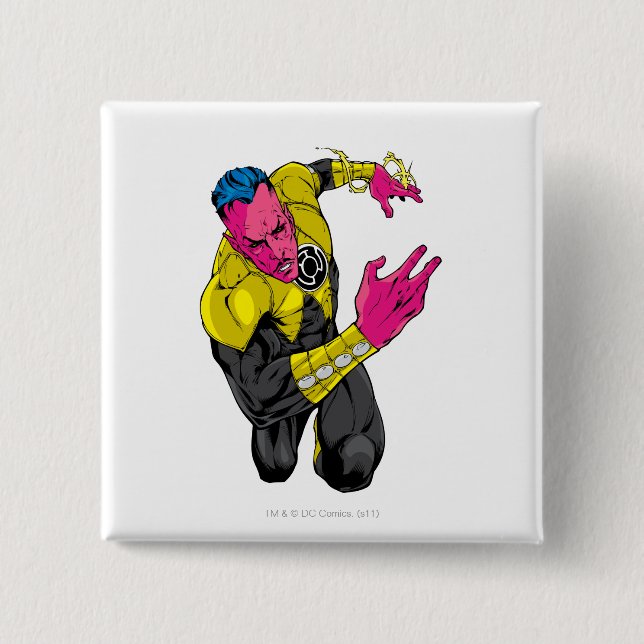 Bóton Quadrado 5.08cm Thaal Sinestro 7 (Frente)