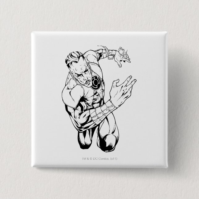 Bóton Quadrado 5.08cm Thaal Sinestro 9 (Frente)