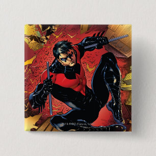 Bóton Quadrado 5.08cm The New 52 - Nightwing #1