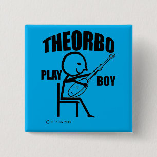 Bóton Quadrado 5.08cm Theorbo Play Boy