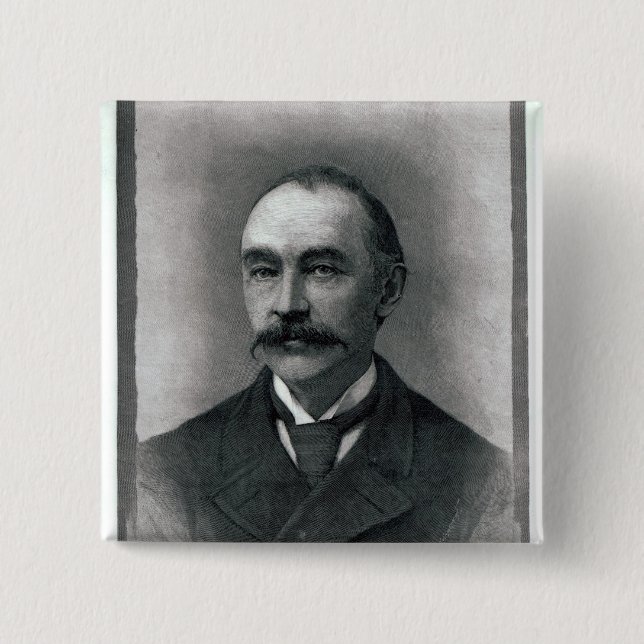 Bóton Quadrado 5.08cm Thomas Hardy, 1892 (Frente)