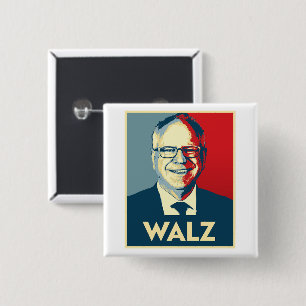 Bóton Quadrado 5.08cm Tim Walz