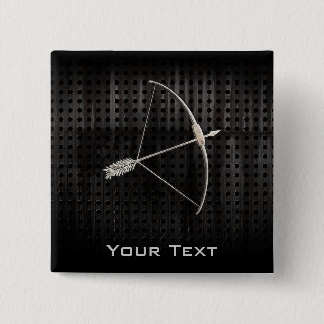 Bóton Quadrado 5.08cm Tiro ao arco legal (Frente)