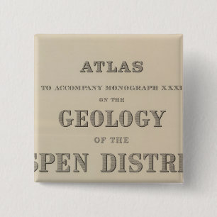 Bóton Quadrado 5.08cm Título Página Atlas à Geologia