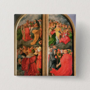 Bóton Quadrado 5.08cm Todo o altarpiece do dia de santos