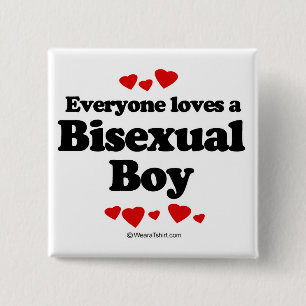 Bóton Quadrado 5.08cm Todos ama um bisexual