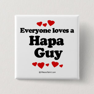 Bóton Quadrado 5.08cm Todos ama uma cara de Hapa