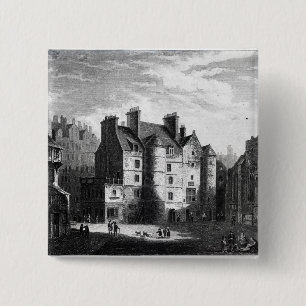 Bóton Quadrado 5.08cm Tolbooth velho, Edimburgo