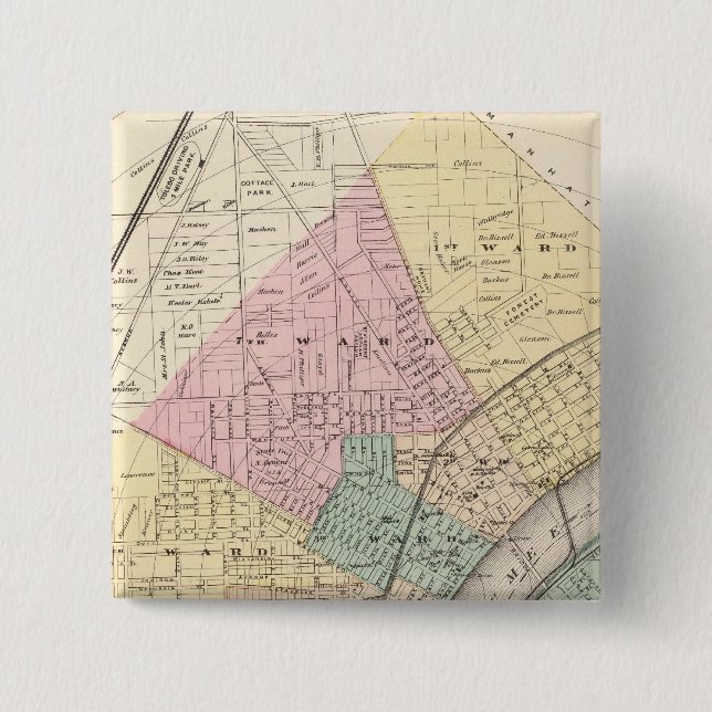 Bóton Quadrado 5.08cm Toledo, Ohio 2 (Frente)