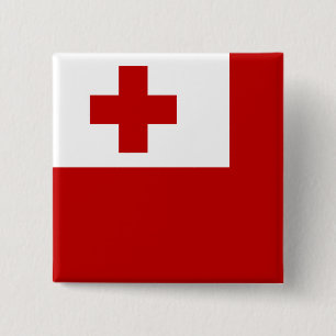 Bóton Quadrado 5.08cm Tonga Flag