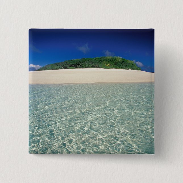 Bóton Quadrado 5.08cm Tonga, Vava'u, Paisagem 2 (Frente)