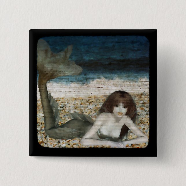 Bóton Quadrado 5.08cm Topazia Button (Frente)