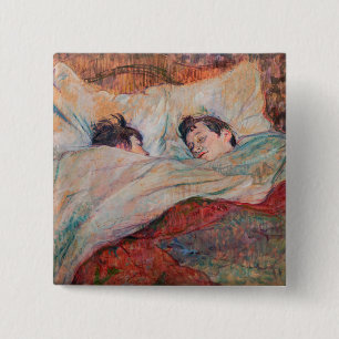 Bóton Quadrado 5.08cm Toulouse-Lautrec - A Cama