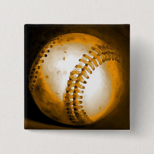 Bóton Quadrado 5.08cm Trabalho de arte de beisebol