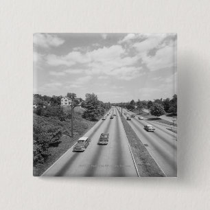 Bóton Quadrado 5.08cm Tráfego na estrada
