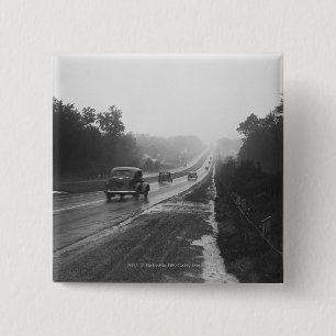 Bóton Quadrado 5.08cm Tráfego na estrada