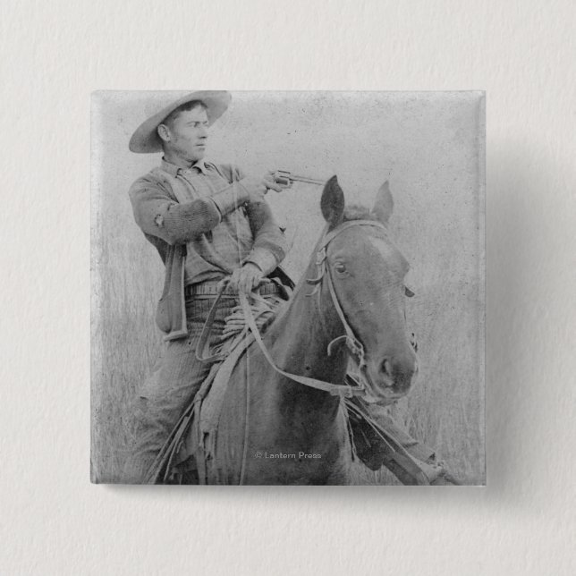 Bóton Quadrado 5.08cm Train Robber Will "Dixon" Roberts (Frente)