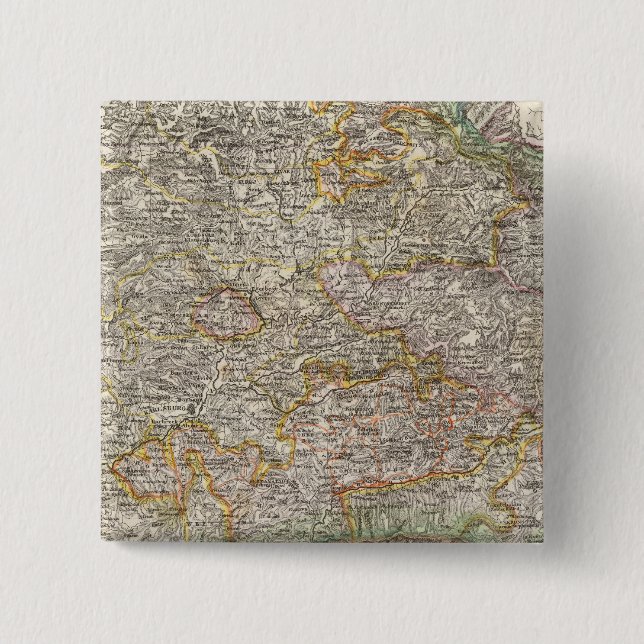 Bóton Quadrado 5.08cm Transilvânia, Romênia (Frente)