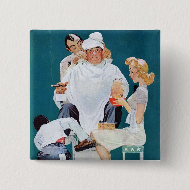 Bóton Quadrado 5.08cm Tratamento completo (Frente)