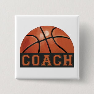 Bóton Quadrado 5.08cm Treinador de Basquete