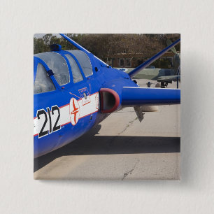 Bóton Quadrado 5.08cm Treinador francês Built Fouga Magister