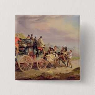 Bóton Quadrado 5.08cm Treinadores de correio na estrada: O "mercúrio"