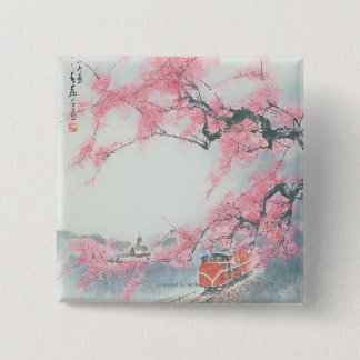 Bóton Quadrado 5.08cm trem Estreito-cercado em Mt. Ali