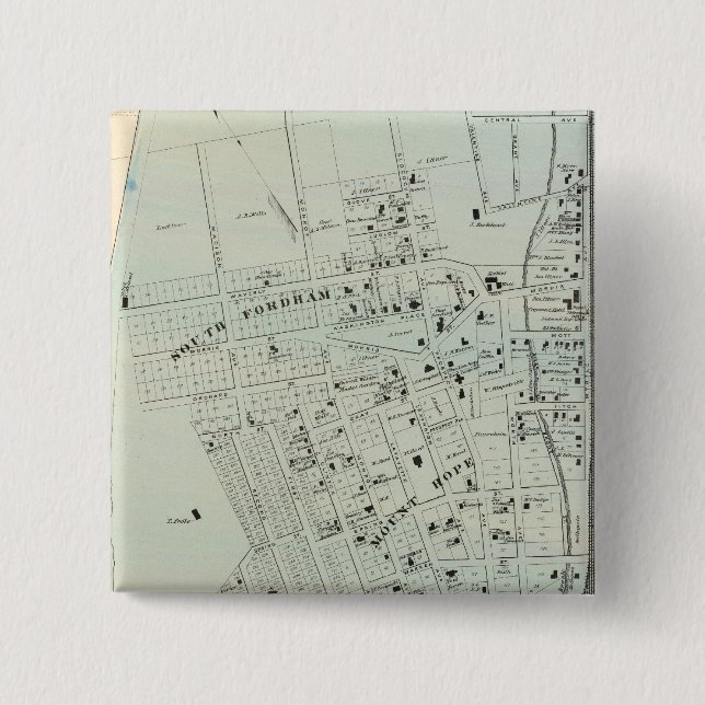 Bóton Quadrado 5.08cm Tremont, W Fazendas (Frente)