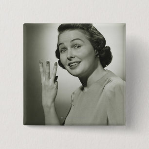 Bóton Quadrado 5.08cm Três