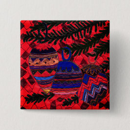 Bóton Quadrado 5.08cm Três bolhas