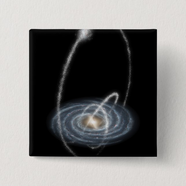 Bóton Quadrado 5.08cm Três fluxos recém-descobertos (Frente)