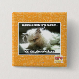 Bóton Quadrado 5.08cm Três segundos