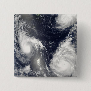 Bóton Quadrado 5.08cm Três tufões diferentes