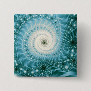 Bóton Quadrado 5.08cm Trippy Psychedelic Starstorm Fine Fractal
