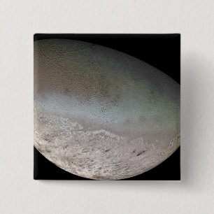 Bóton Quadrado 5.08cm Triton, a lua a maior do planeta Netuno